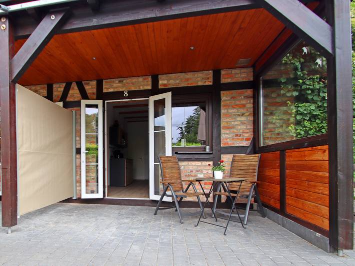 Ferienwohnung für 2 Personen, mit Garten und Terrasse, mit Haustier