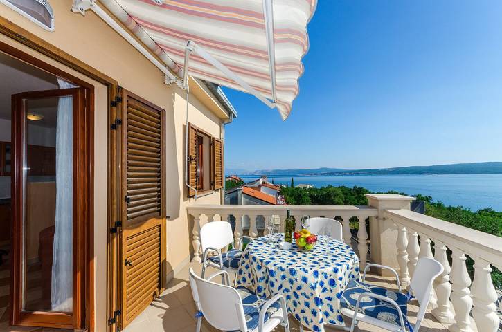 Gîte pour 4 personnes, avec balcon et jardin, adapté aux familles dans Baie de Kvarner - 3