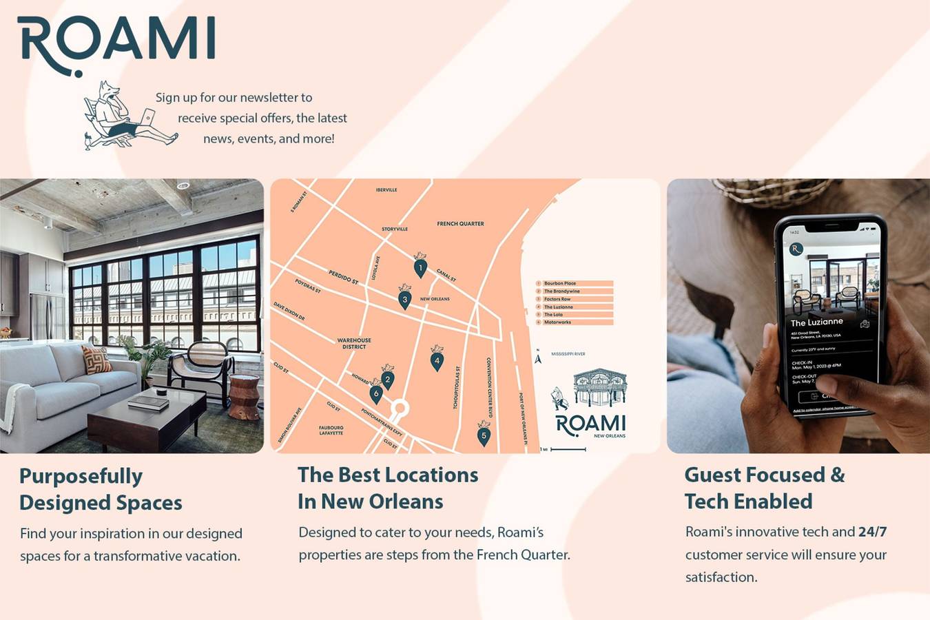 Apartamento entero, Roami at The Mandeville   One Bedroom in New Orleans, Orleans Parish