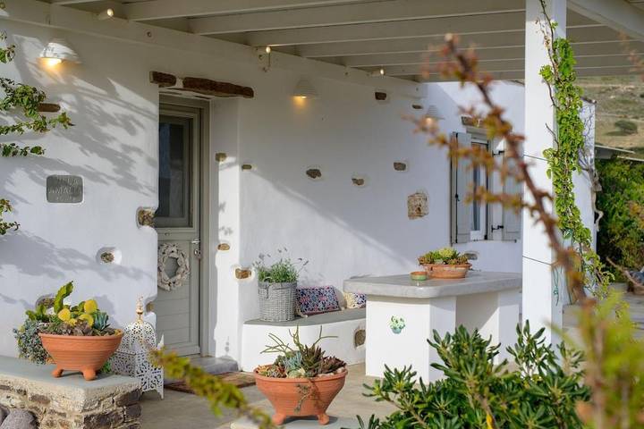 Villa pour 2 personnes, avec terrasse ainsi que jardin et vue dans Antiparos