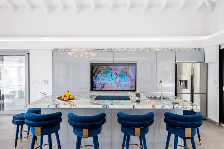 Gîte pour 10 personnes, avec jardin ainsi que vue sur l’océan et piscine, animaux acceptés dans Saint Martin - 3