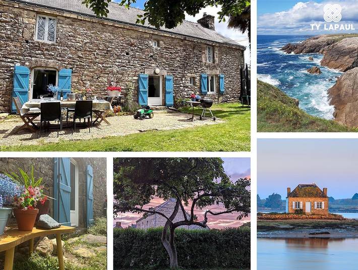 Gîte pour 7 personnes, avec Terrasse et Jardin à Locoal-Mendon