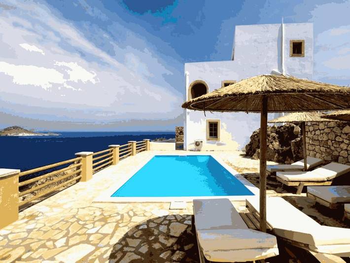 Chambre d’hôte pour 10 personnes dans Patmos