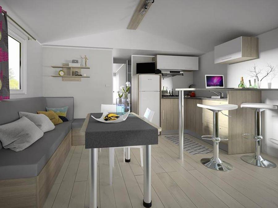 Camping Le Capelan - Mobilhome 4 personas - Louisiane Méditerranée - 2 habitaciones - Tv in Meyrueis, Cevenas