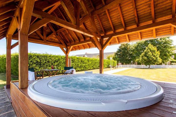 Hôtel pour 5 personnes, avec piscine ainsi que jardin et jacuzzi à Cangey - 3