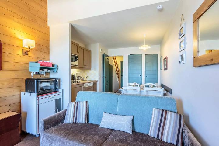 Gîte pour 4 personnes, avec Balcon et Vue dans Les Coches