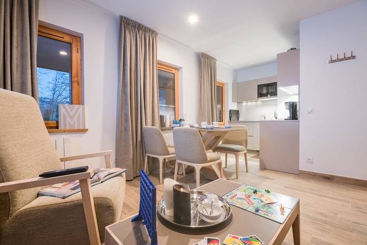 Appartement entier, Appartement de vacances pour 4 personnes avec sauna in Praz-sur-Arly, Pays du Mont-Blanc
