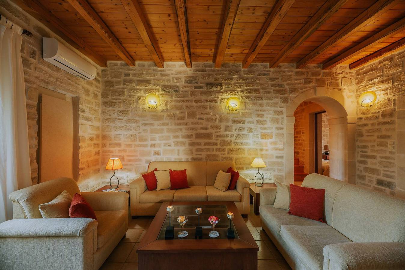 Villa Arianna mit atemberaubender Aussicht in der Nähe von Rethymno in Prines, Nikiforos Fokas