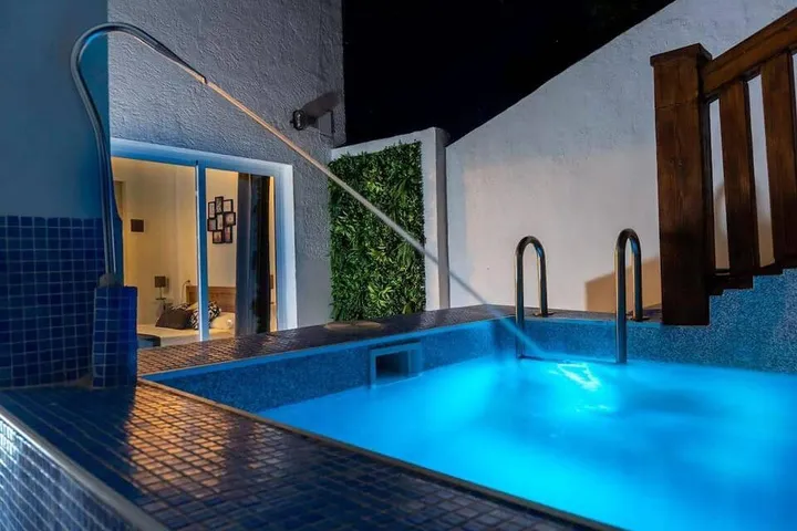 Maison de vacances pour 6 personnes, avec terrasse ainsi que piscine et vue - 1