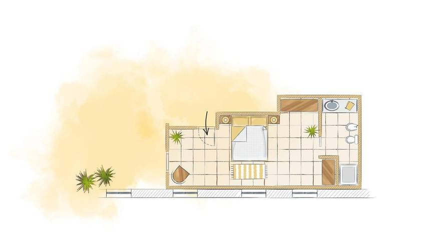 Location de vacances pour 3 personnes, avec terrasse ainsi que jardin et vue à Dolo (Italie) - 4