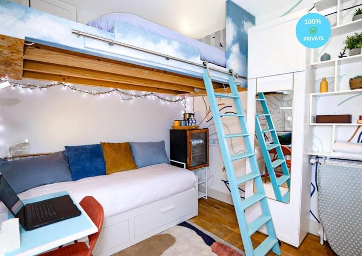 Appartement de vacances pour 2 personnes, avec jardin