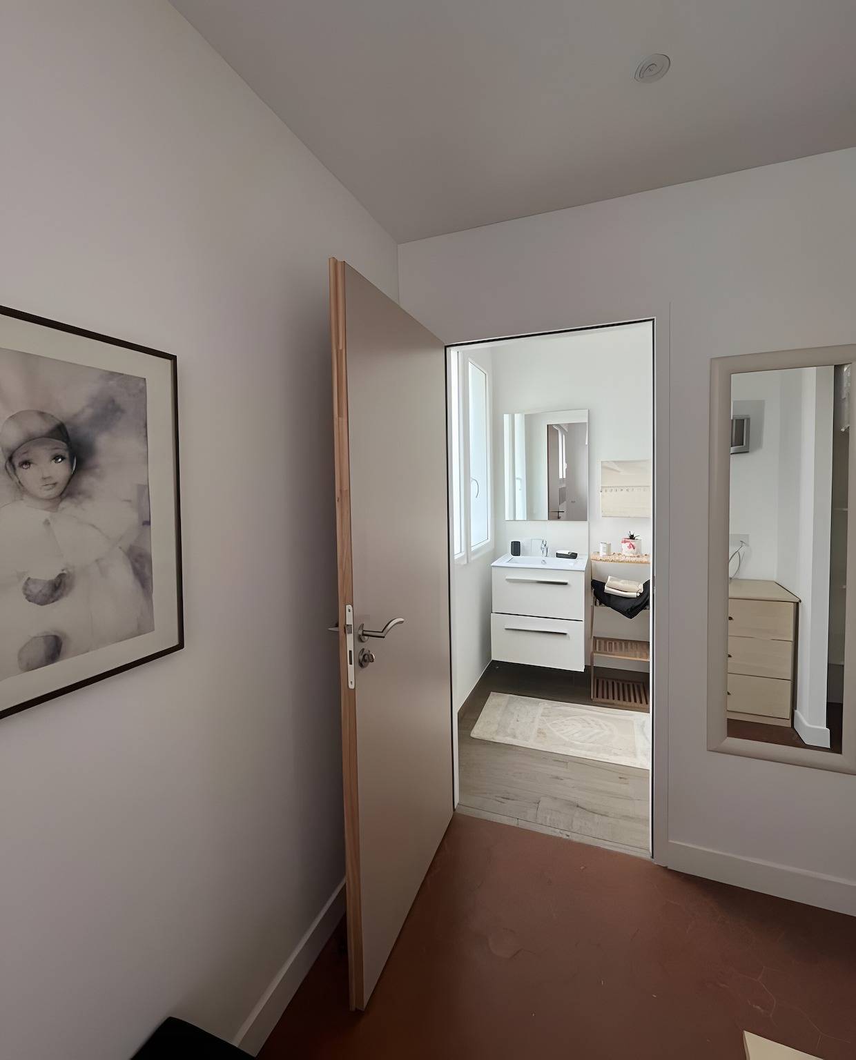 Gästezimmer Sous le Pin „Zimmer 4“ mit gemeinsamer Terrasse, Wlan und Klimaanlage in Olonne-sur-Mer, Les Sables-d'Olonne