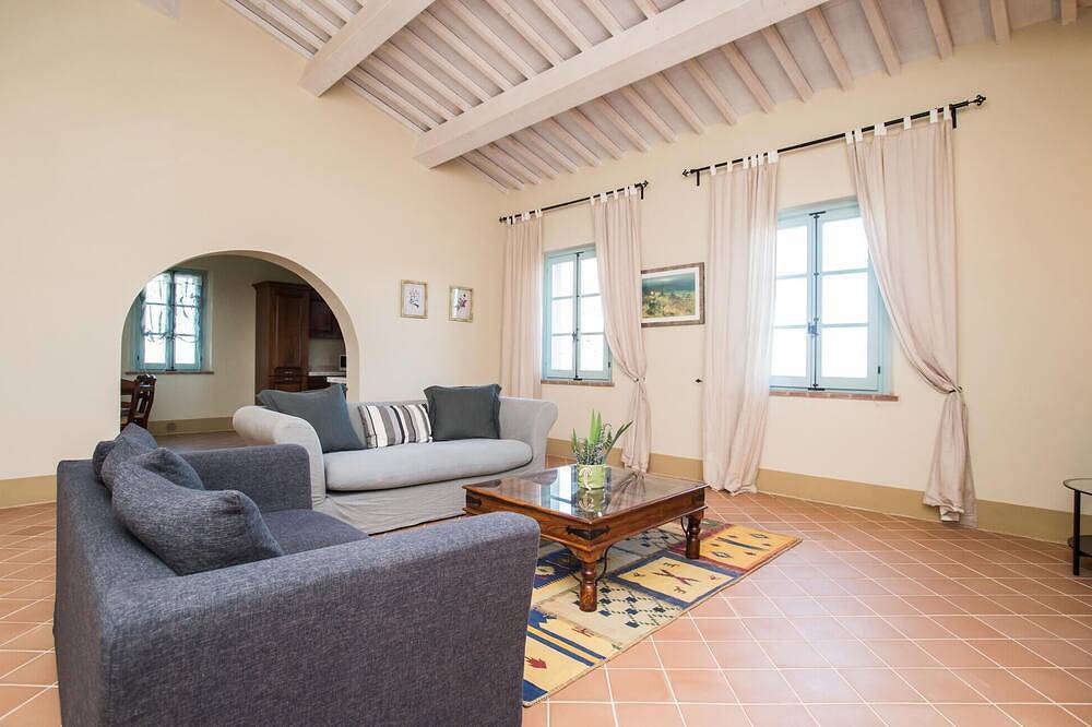 Hel leilighet, Nydelig leilighet i Trequanda med panoramautsikt in Trequanda, Provinsen Siena