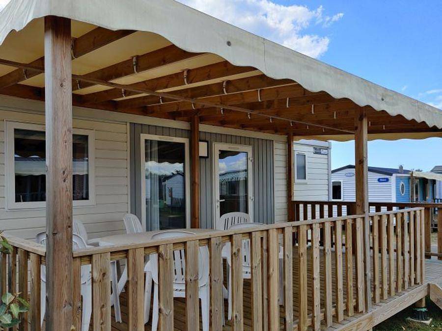 Camping La Dune des Sables - Mobilheim 6 personen - Karibik klimatisiert 2 Schlafzimmer in Les Sables-d'Olonne, Vendée