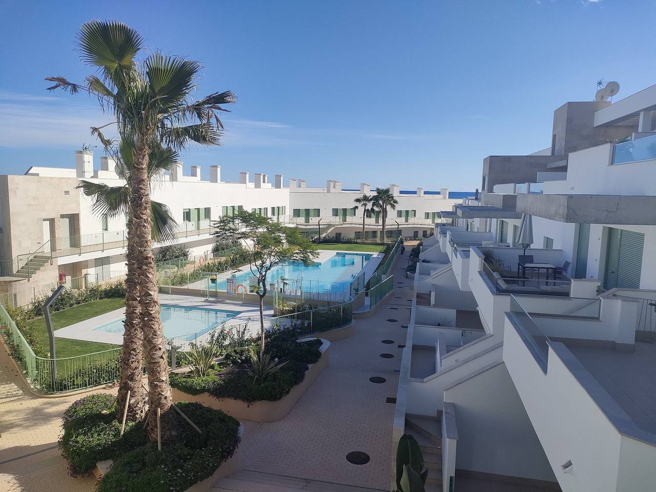 Appartamento intero, Appartamento La Invencible Mojacar vicino alla spiaggia con vista mare, piscina e Wi-Fi in Playa de las Ventanicas, Mojacar