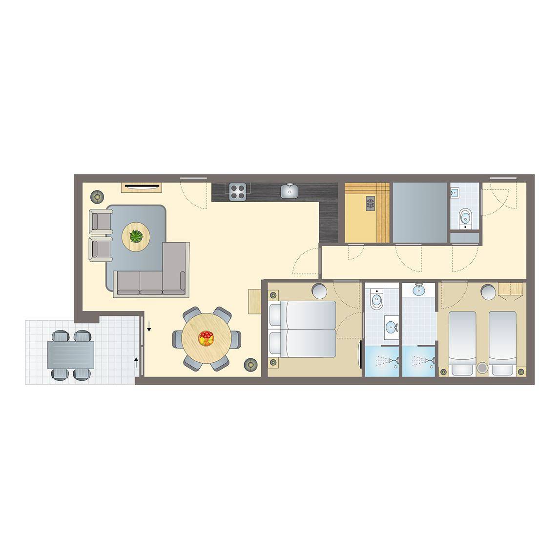 Landal Kaap West — 4-persoons appartement in West-Terschelling, Nederlandse waddeneilanden