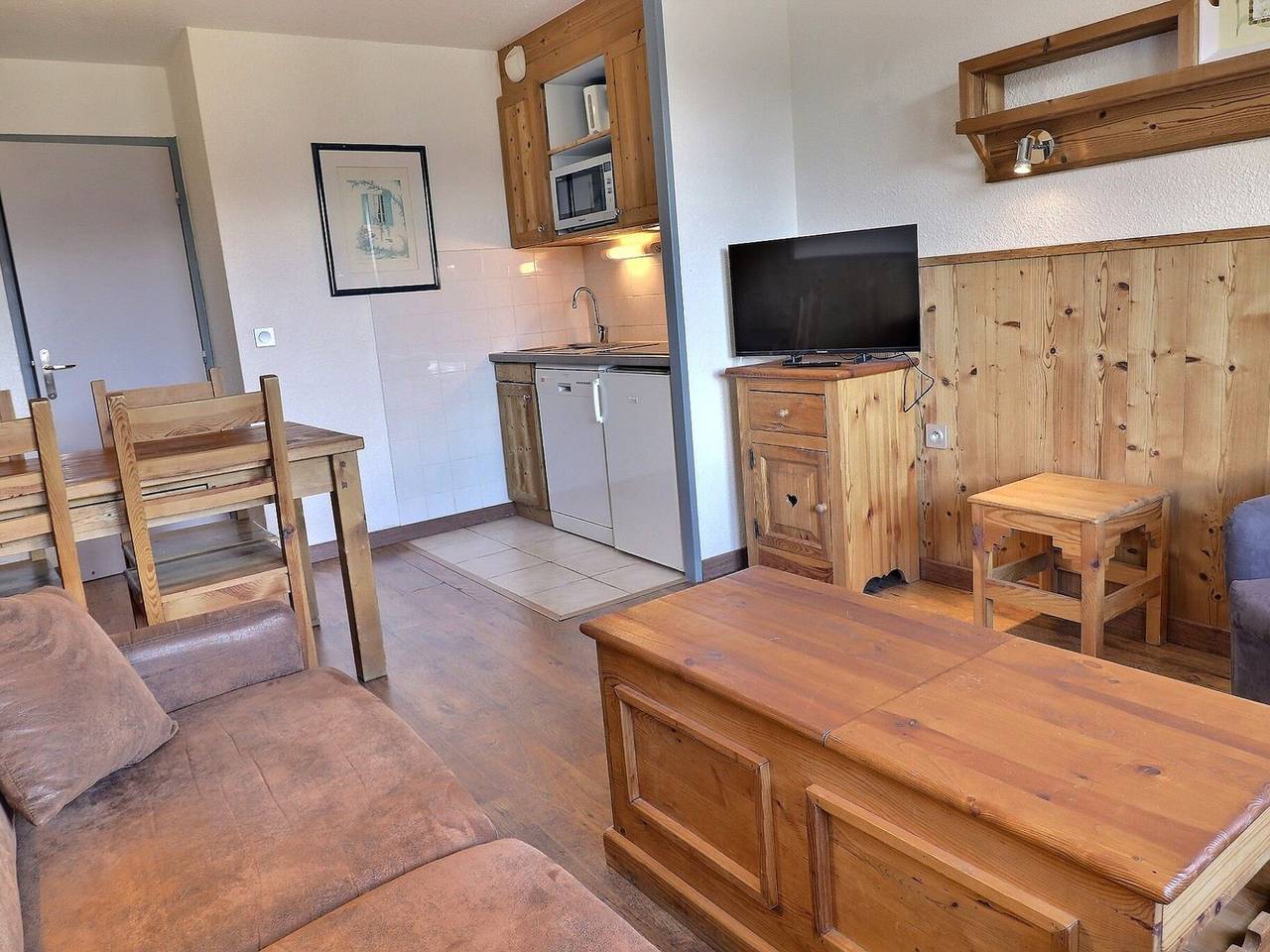 Ganze Wohnung, Gemütliche Ferienwohnung, 25 m², 4 Personen, Balkon, Fußnähe zu Skipisten, Courchevel-La Tania in La Tania, La Perrière