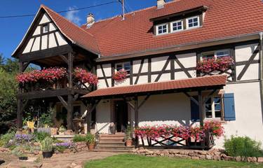 Cottage pour 4 personnes, avec balcon et jardin à Dambach (homonymie)