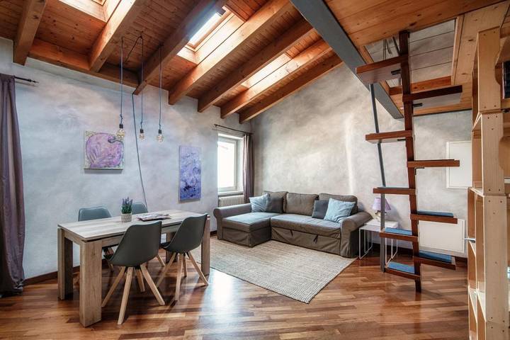 Ferienwohnung für 4 Personen, mit Garten und Seeblick sowie Ausblick