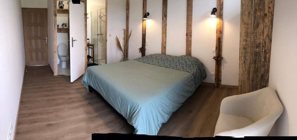 Chambre d’hôte pour 2 personnes, avec terrasse ainsi que jardin et vue à Lamothe