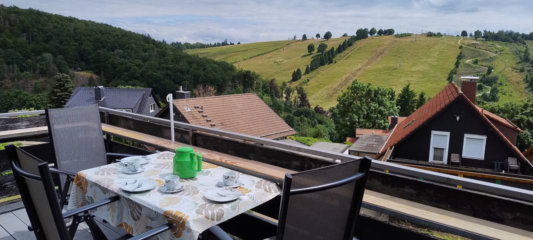 Ferienwohnung für 3 Personen, mit Balkon und Ausblick in Braunlage