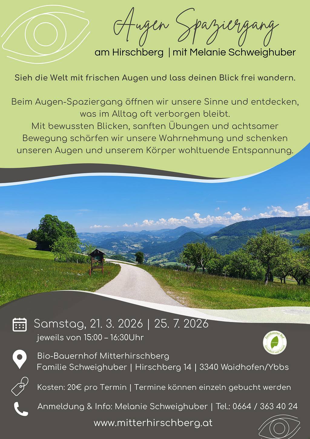 Mitterhirschberg, Familie Schweighuber - Fewo 2 - Schnabelbergblick in Waidhofen an der Ybbs, Mostviertel Region