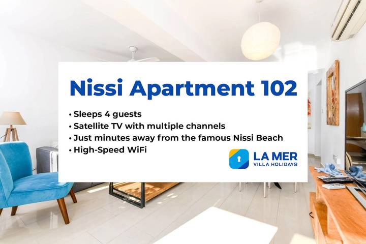 Entire apartment, Nissi Apartment #102 in Ayia Napa, South Cyprus