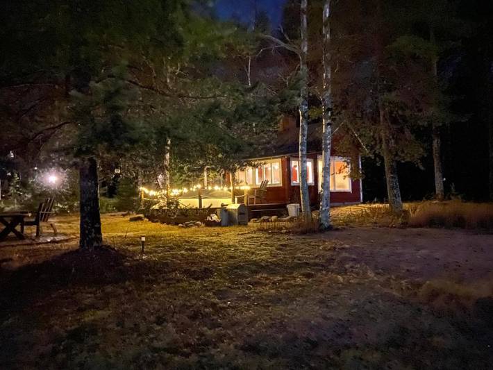 Chalet pour 2 personnes, avec terrasse et vue ainsi que jardin et sauna