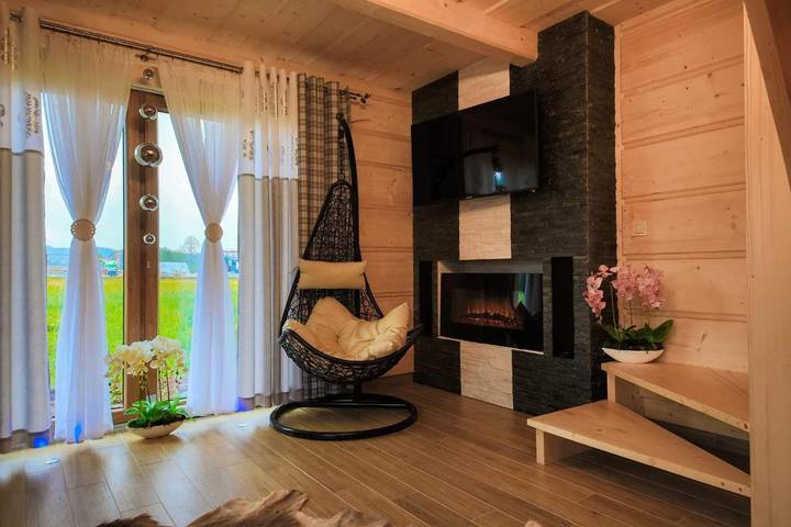 Chalet für 6 Personen, mit Whirlpool und Garten sowie Sauna und Pool, kinderfreundlich - 1