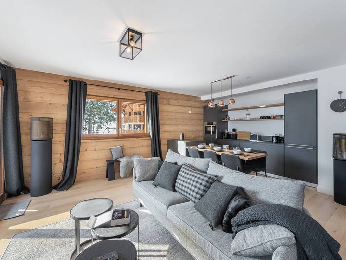 Chalet pour 4 personnes, avec terrasse à Megève