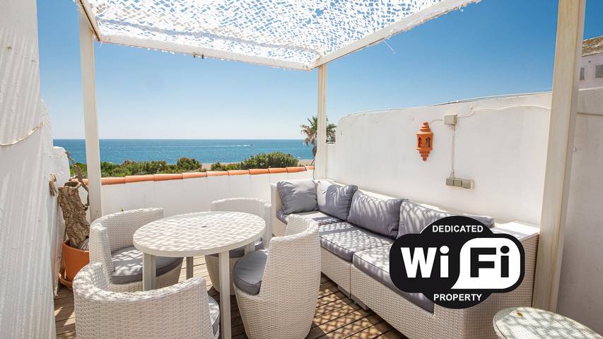Casa de vacaciones para 4 personas, con Terraza y Piscina en Manilva