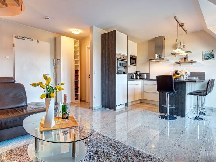 Appartement entier, Residenz am Balmer See, Whg. 67 mit Sauna, Seeblick und WLAN in Balm, Benz