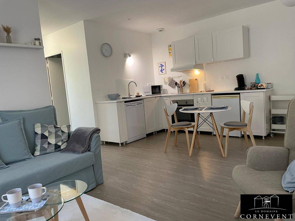 Appartement entier, Appartement scandinave élégant, Domaine Cornevent Lyon, parc & piscine in Vernaison, Lyon et ses environs