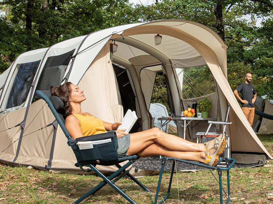 Camping La Salvinie - Zelt 4 personen - Das Prêt à Camper Grand Confort 1/4 Pers. in Terrasson-Lavilledieu, Périgord Noir