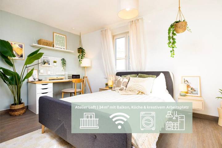 Ferienwohnung für 2 Personen, mit Balkon und Ausblick in Dresden