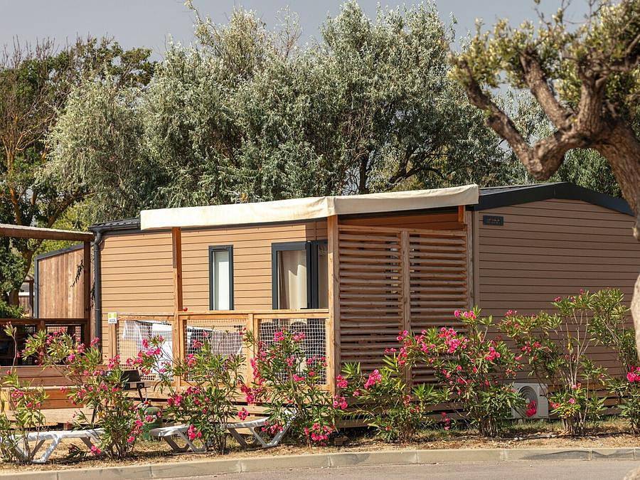 Camping Atlantic Club Montalivet - Mobilheim 4 personen - Mobilheim | Premium | 2 Zi. | 4 Pers. | Hochterrasse | 2 Bäder | Klimaanlage | Tv in Vendays-Montalivet, Lesparre-Médoc und Umgebung