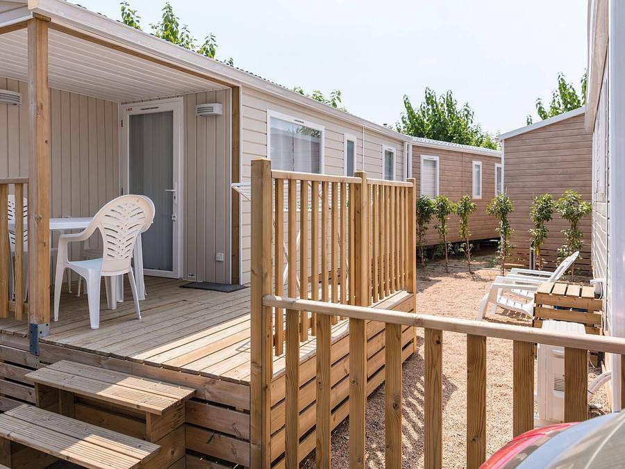 Camping Enmar - Mobilhome 6 personnes - Comfort | 3 Ch. | 6 Pers. | Terrasse simple | Clim. in Pineda de Mar, Costa del Maresme