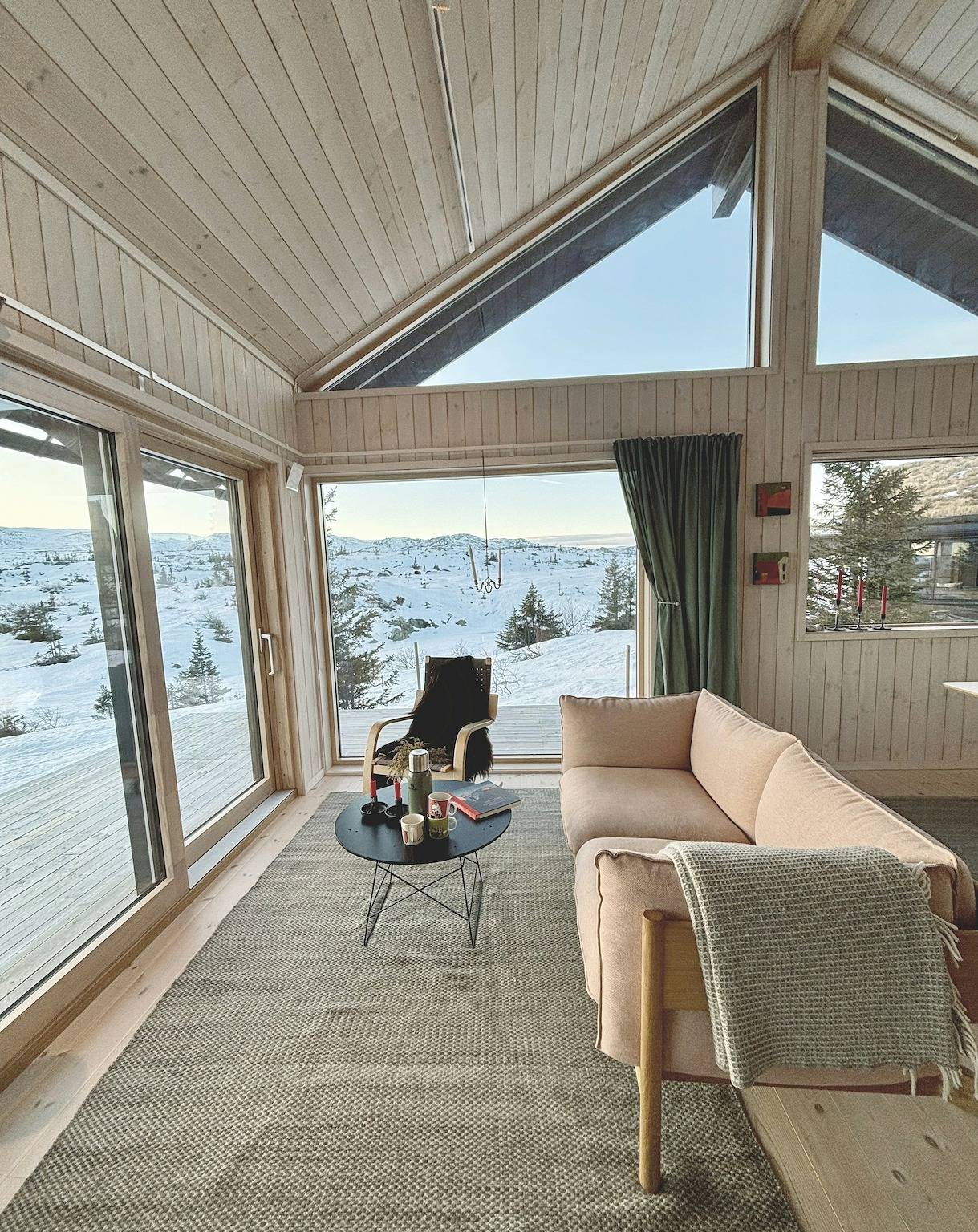 Hütte an Langlaufloipen in der Nähe von Høgevarde in Flå