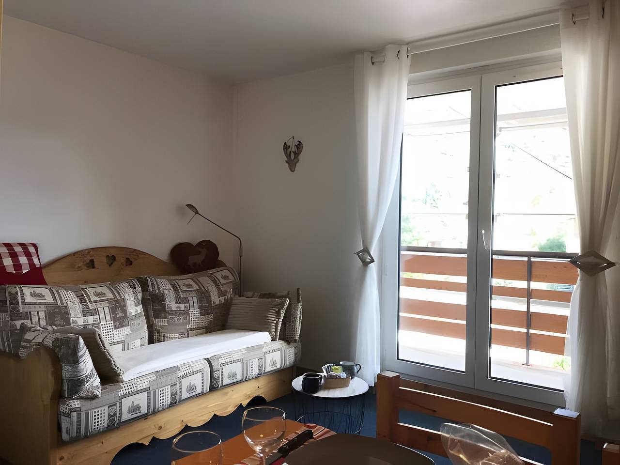 Gehele studio, Studio 'Les 2 Alpes, aan de piste F3' met bergzicht en balkon in Vénosc, Les Deux Alpes