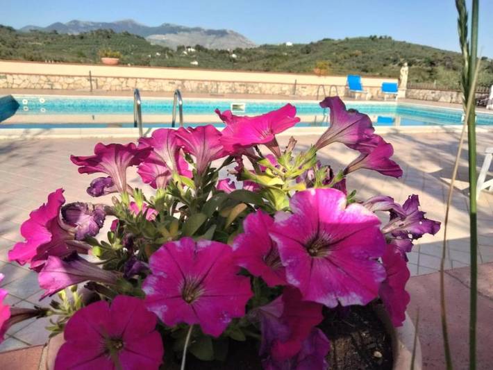 Maison d’hôte pour 3 personnes, avec Terrasse et Jardin ainsi que Piscine et Vue à Itri