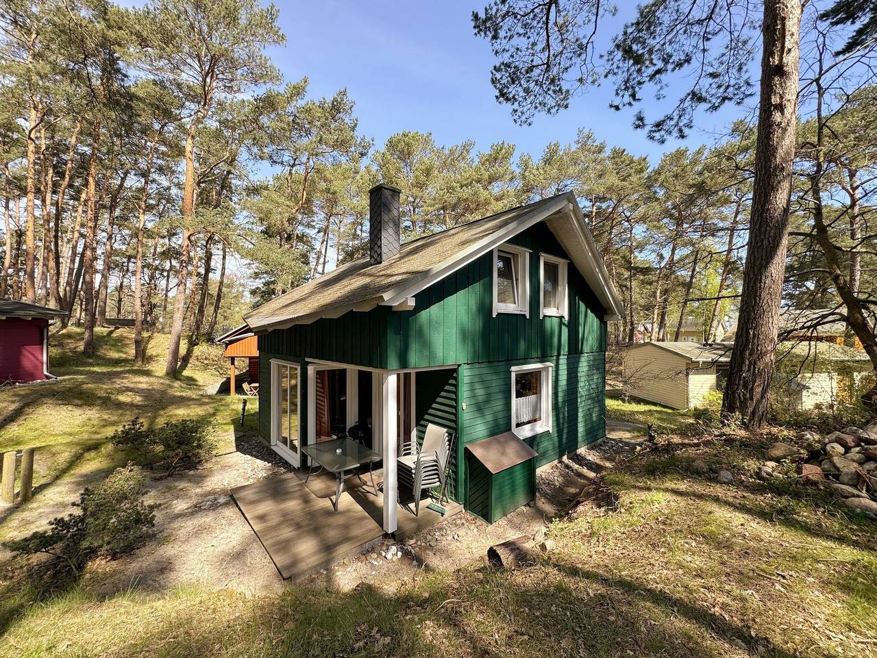 W: Strandhaus Dünenweg 28l mit Terrasse/Kamin/Thermium in Baabe, Rügen