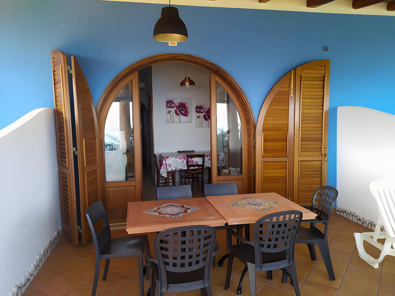 Hel lejlighed, Apartment in Villa "Vulcano" with Sea View, Wi-Fi and Air Conditioning in Lipari