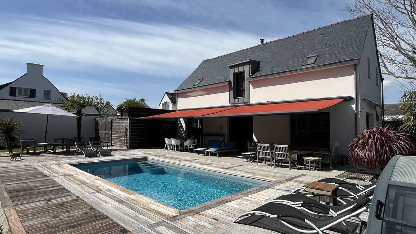 Gîte pour 6 personnes, avec piscine ainsi que terrasse et jardin, animaux acceptés à Plouharnel - 2