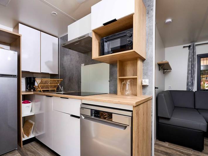 Mobil home pour 6 personnes, avec bassin pour enfant, animaux acceptés à Malemort-du-Comtat - 4