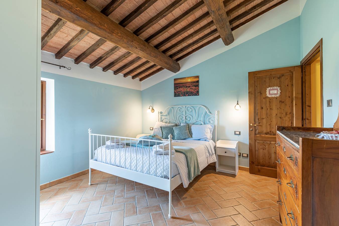 Camera 'Papavero' con vista sulle montagne, piscina condivisa e Wi-Fi in Chianciano Terme, Siena e dintorni