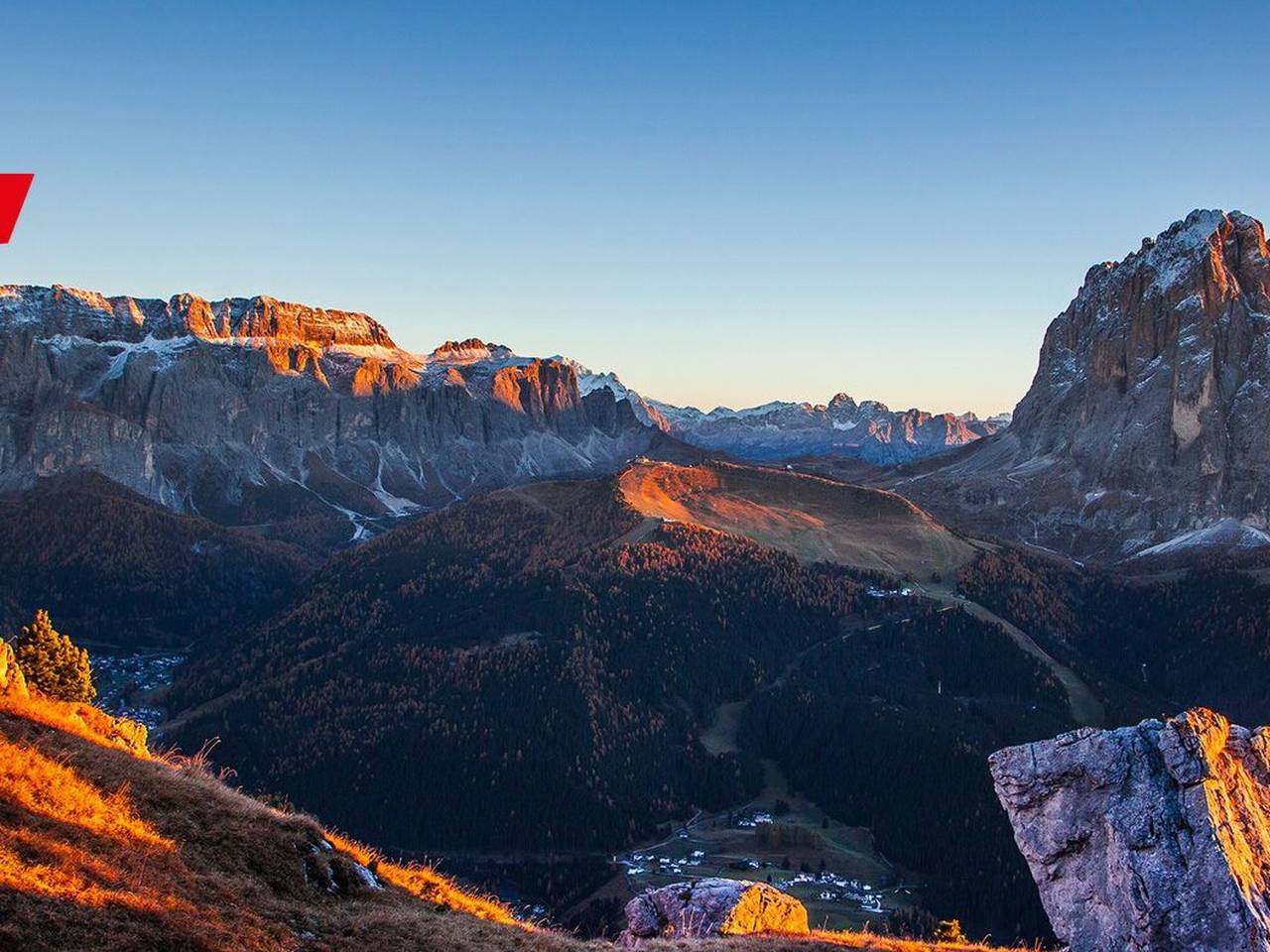 Dumbria Dolomites in Selva di Val Gardena, Dolomiti Superski