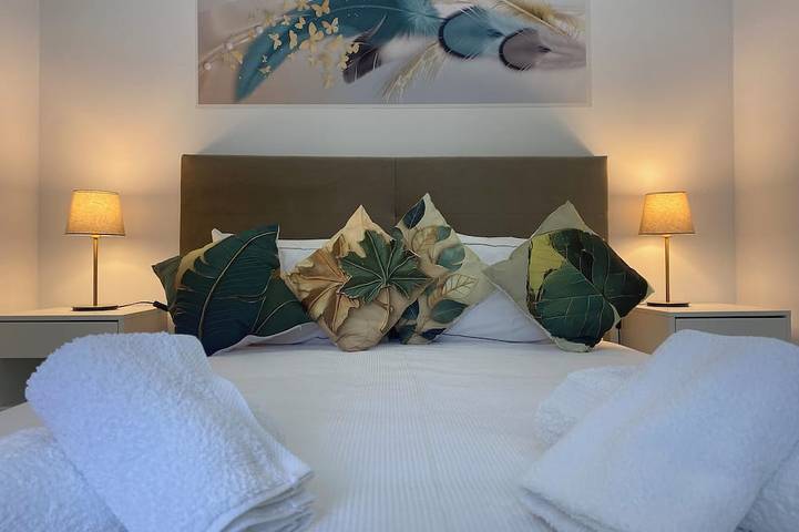 Ferienhaus für 6 Personen, mit Balkon und Garten