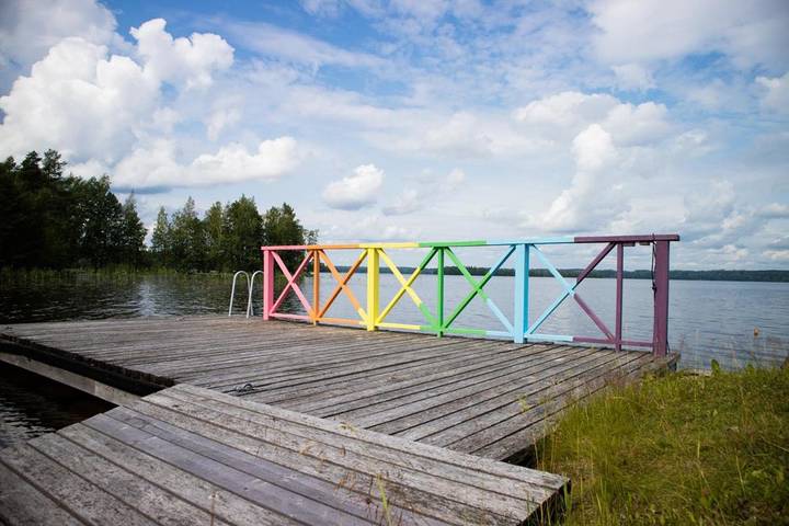 Ferienwohnung für 18 Personen, mit Terrasse und Garten sowie Sauna und Seeblick in Ylöjärvi