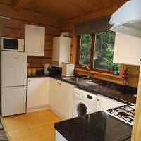 Hand built log cabin at Avonvale Holiday Lodges in Aldington (Worcestershire), Worcestershire