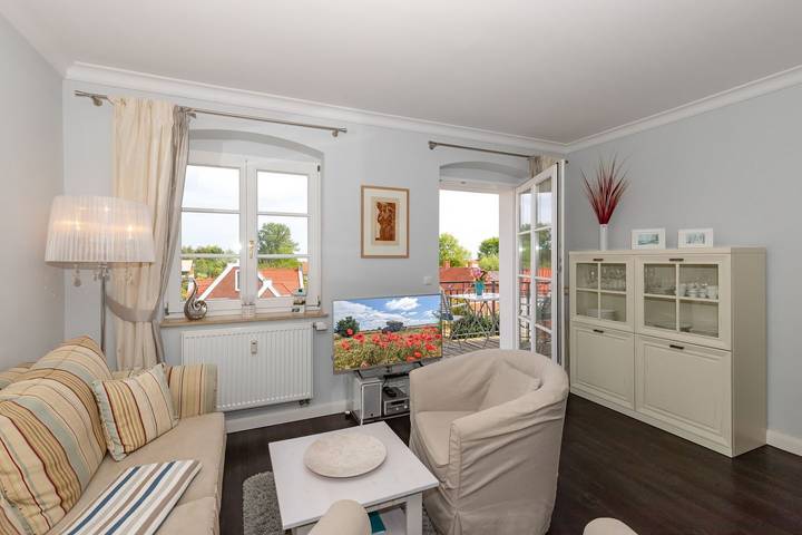 Ferienwohnung für 2 Personen, mit Balkon und Ausblick, mit Haustier